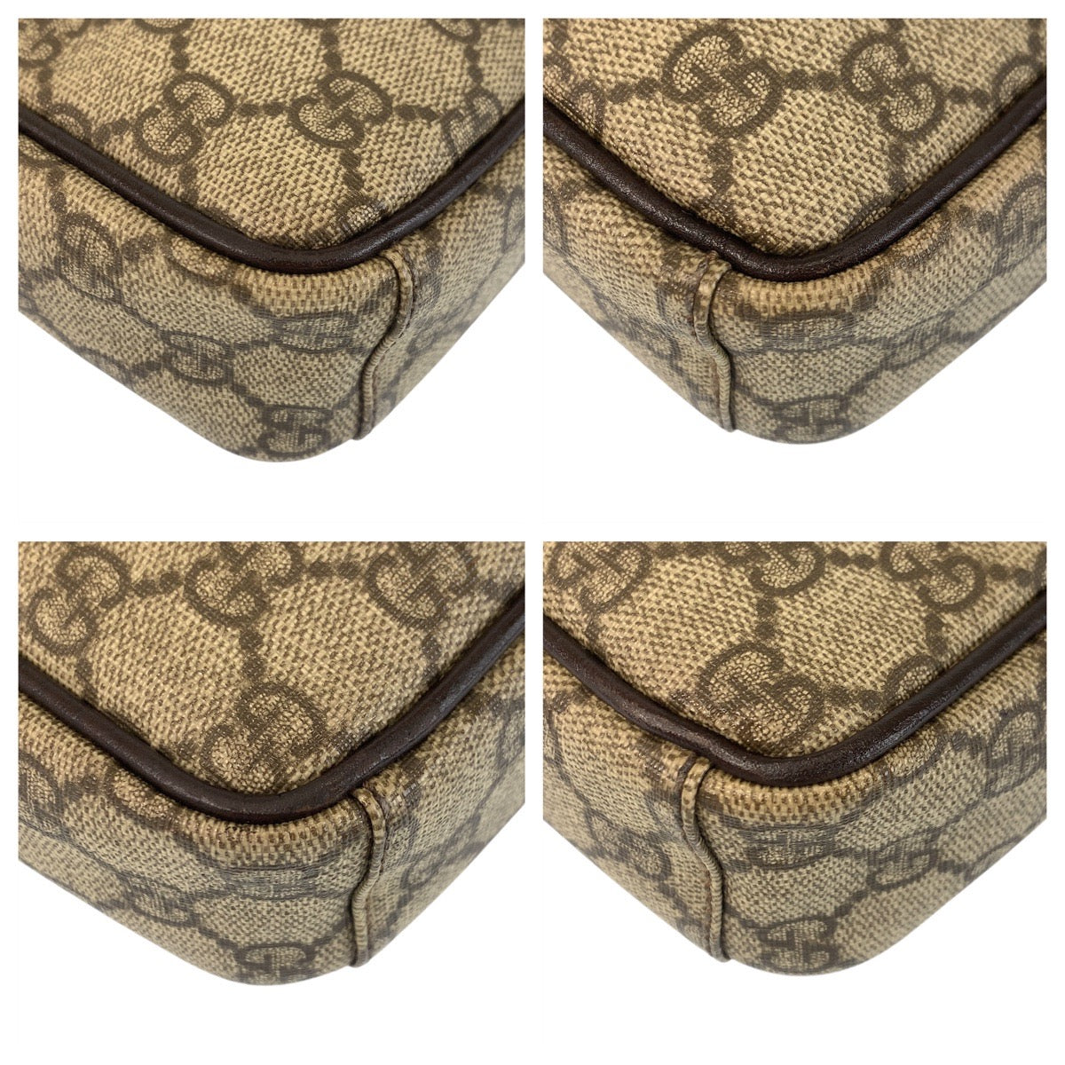 GUCCI Shoulder Bag 122754 GG Supreme Canvas beige