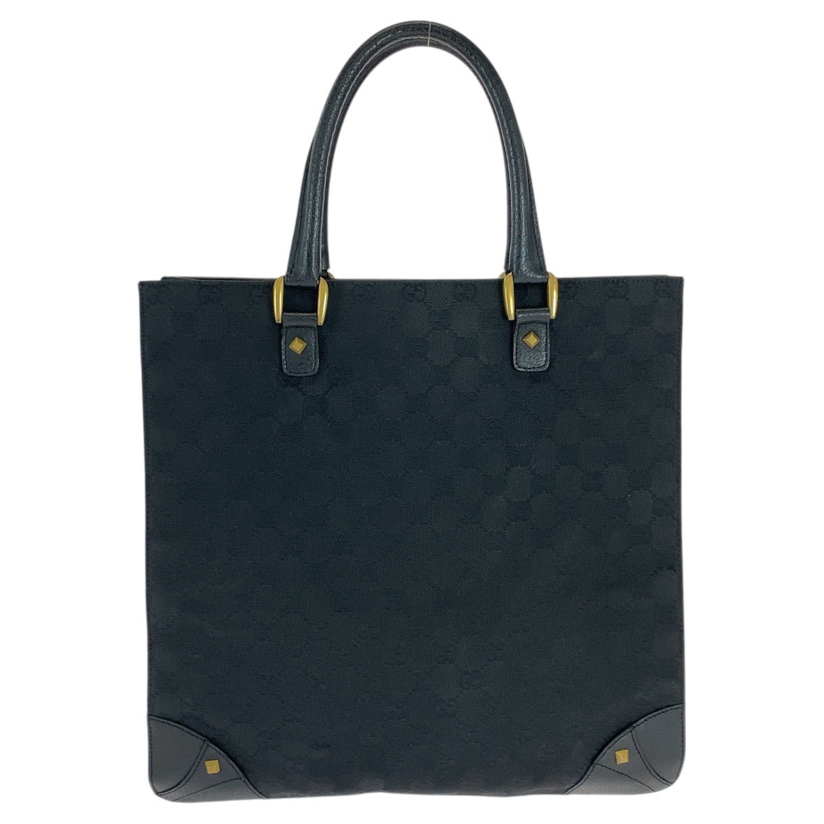 GUCCI Tote Bag 120898 GG canvas black Studs