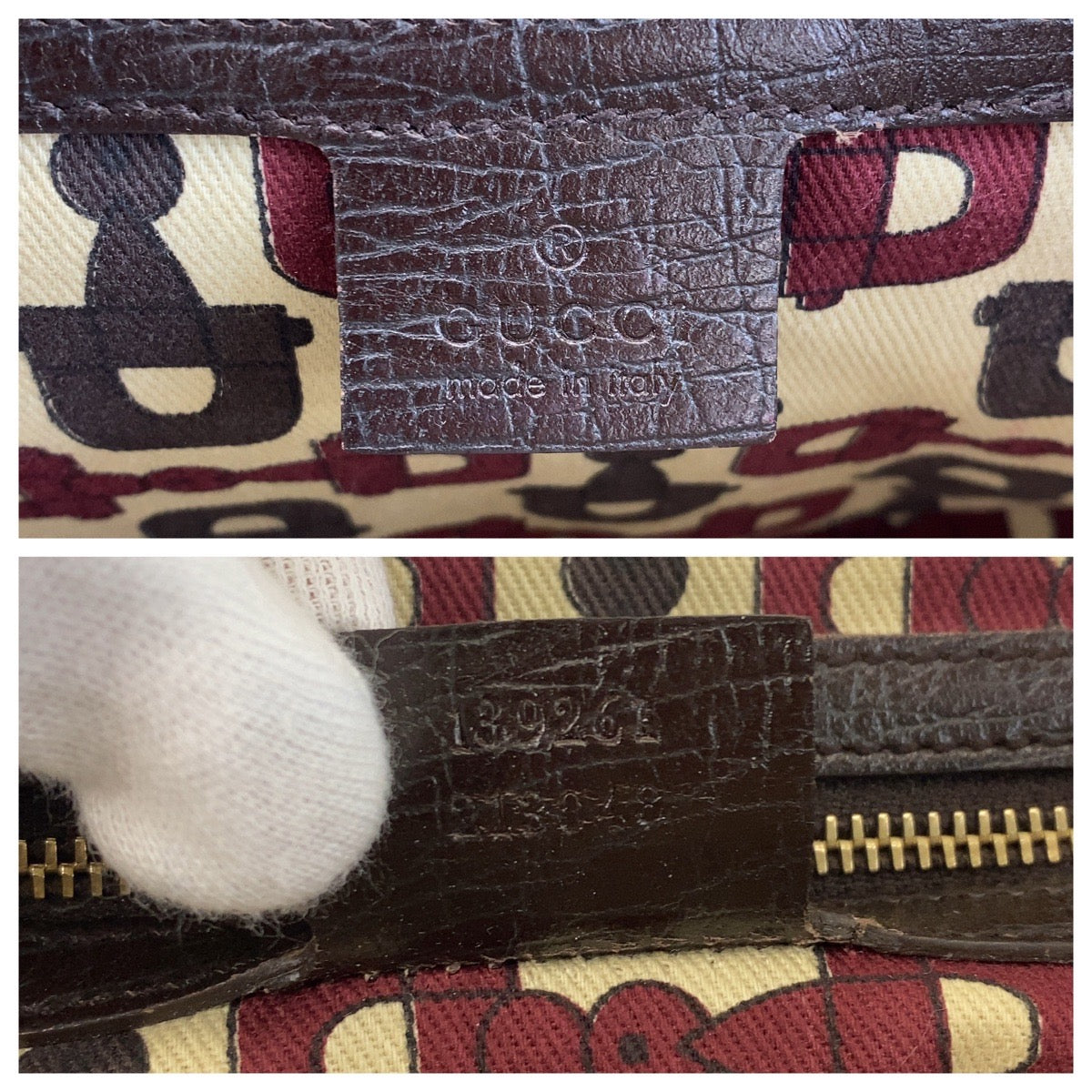 GUCCI Handbag 139261 GG canvas beige Sherry line