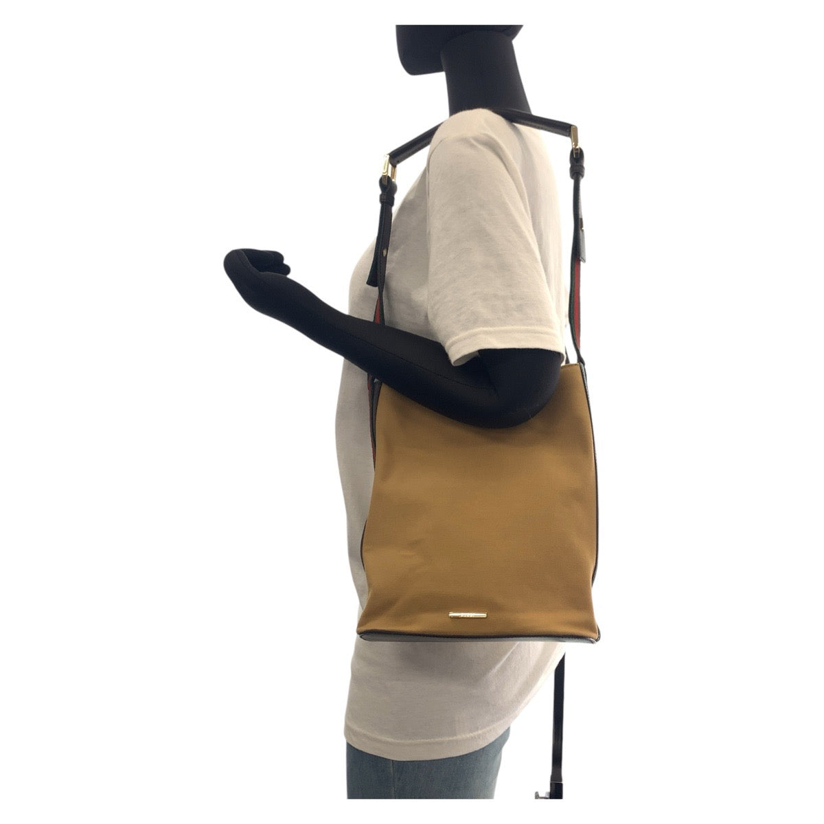 GUCCI Shoulder Bag 001 4286 canvas beige Sherry line
