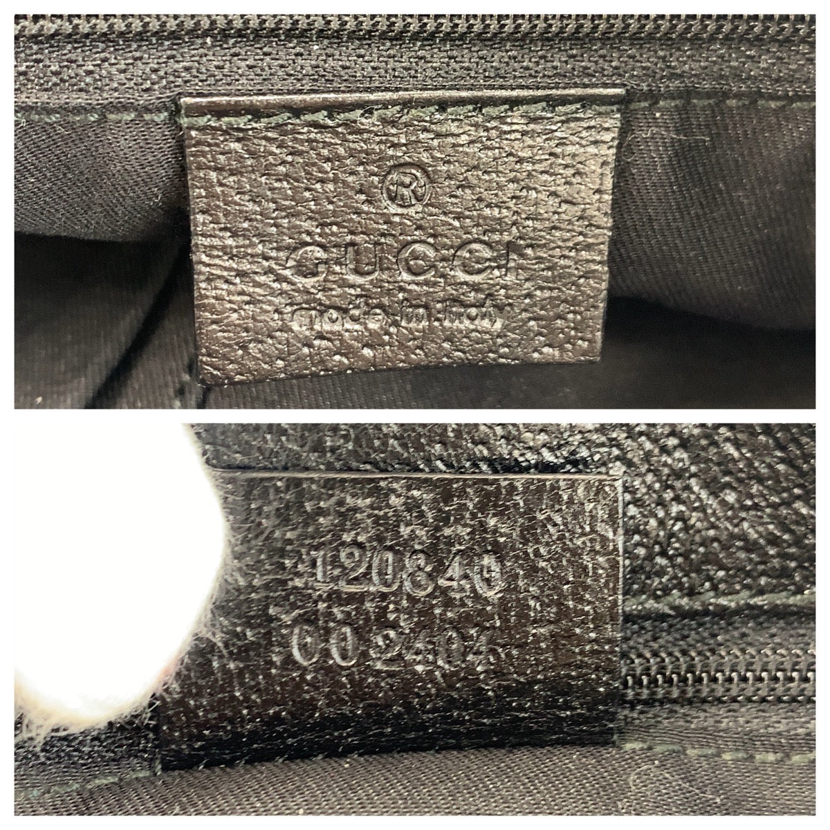 GUCCI Tote Bag 120840 GG canvas, leather Black SilverMetal Tote Bag Shoulder Bag Women Used