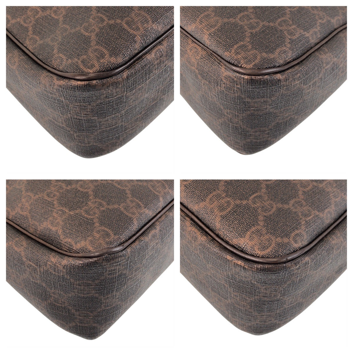 GUCCI Shoulder Bag 264219 GG Supreme Canvas Brown Gold Metal Shoulder Bag Messenger bag Women Used