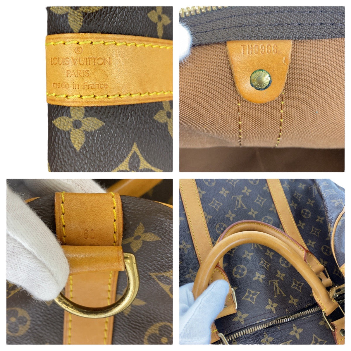 LOUIS VUITTON Boston Duffel bag M41412 PVC, Leather Brown Boston Duffel bag unisex Monogram Keepall  bandouliere 60 Women Used