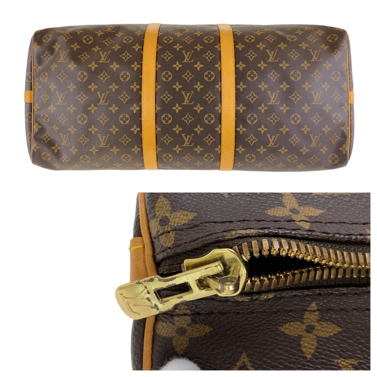 LOUIS VUITTON Boston Duffel bag M41412 PVC, Leather Brown Boston Duffel bag unisex Monogram Keepall  bandouliere 60 Women Used