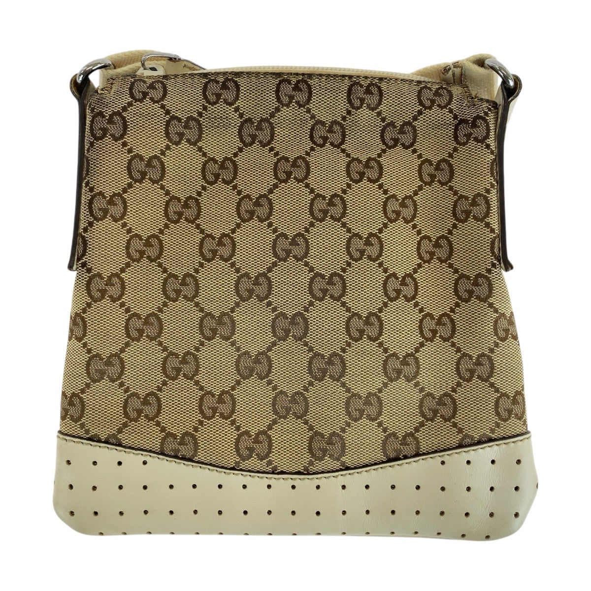 GUCCI Shoulder Bag 147671 GG canvas, leather Brown Shoulder Bag pochette Women Used