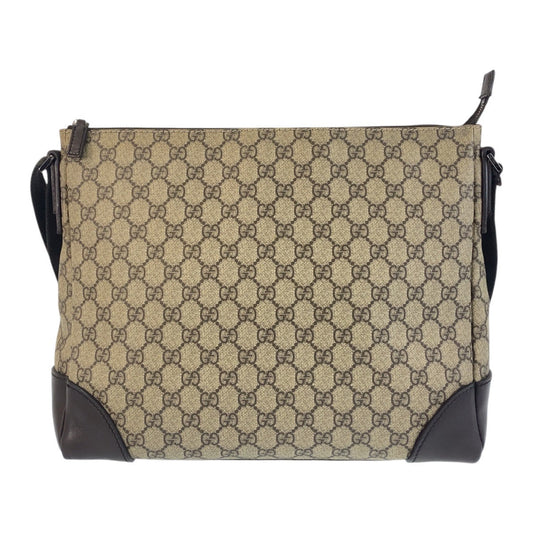 GUCCI Shoulder Bag 110054 GG Supreme canvas, leather beige Shoulder Bag Messenger bag Women Used