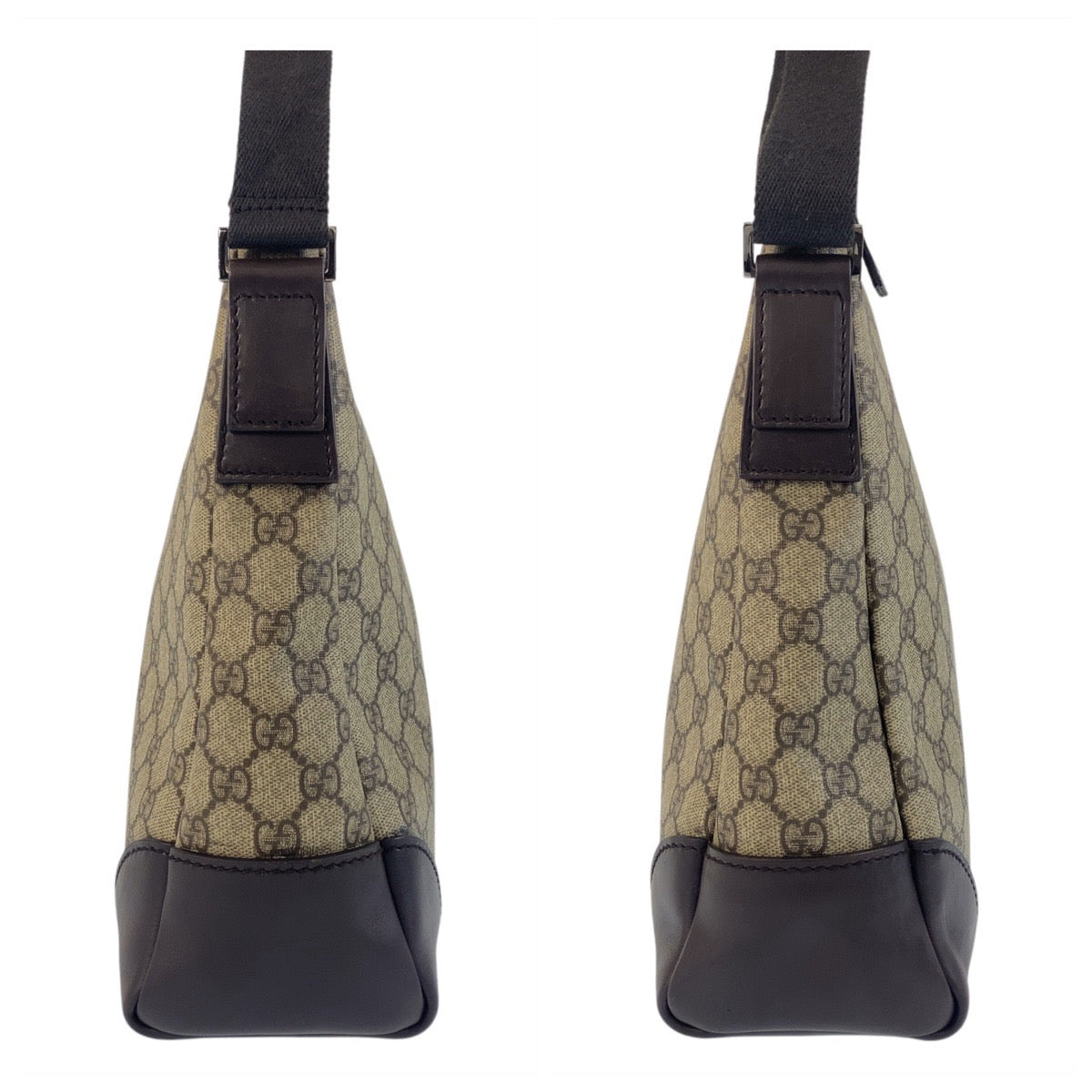 GUCCI Shoulder Bag 110054 GG Supreme canvas, leather beige Shoulder Bag Messenger bag Women Used