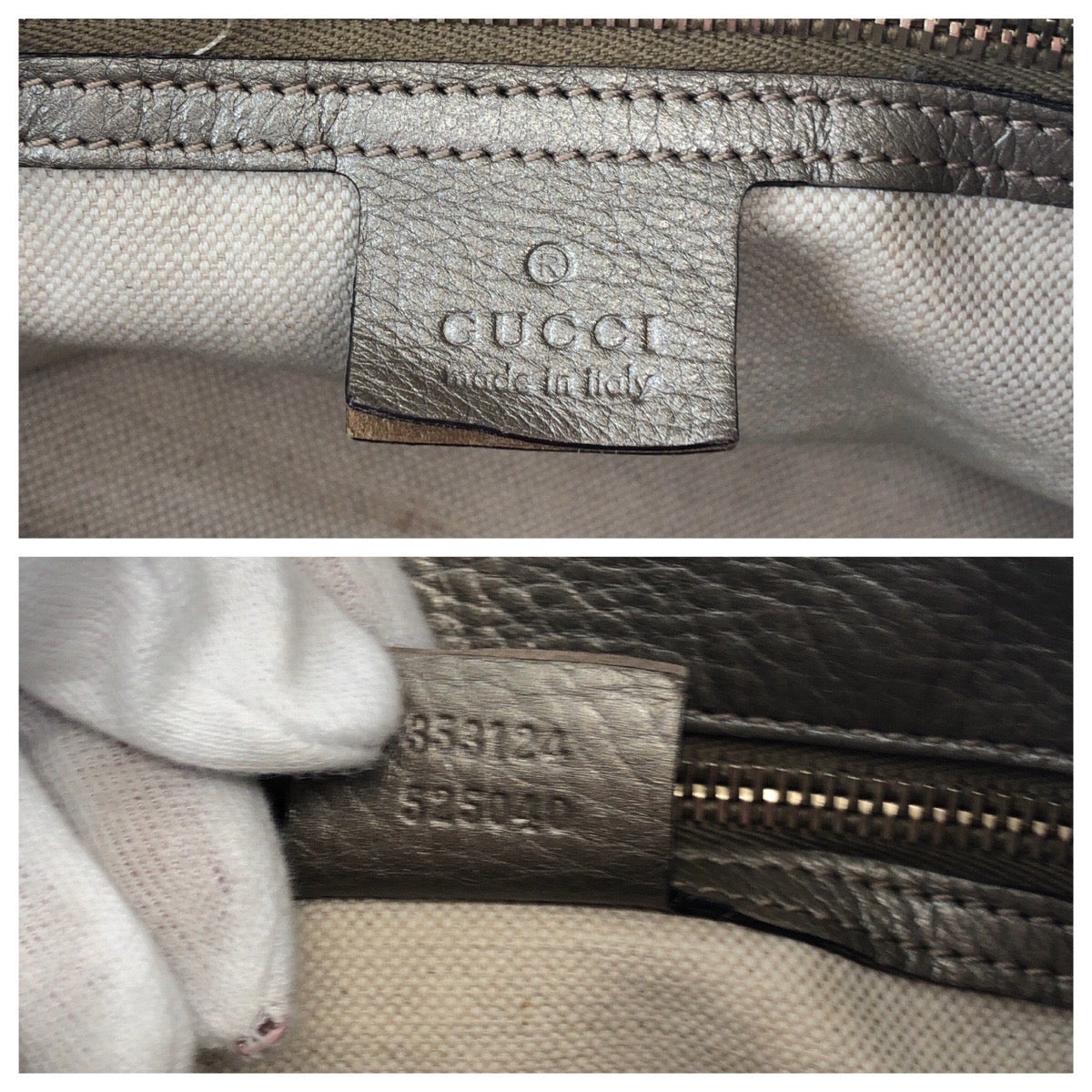 GUCCI Shoulder Bag 353124 leather gold Shoulder Bag Handbag 2way Bamboo Women Used