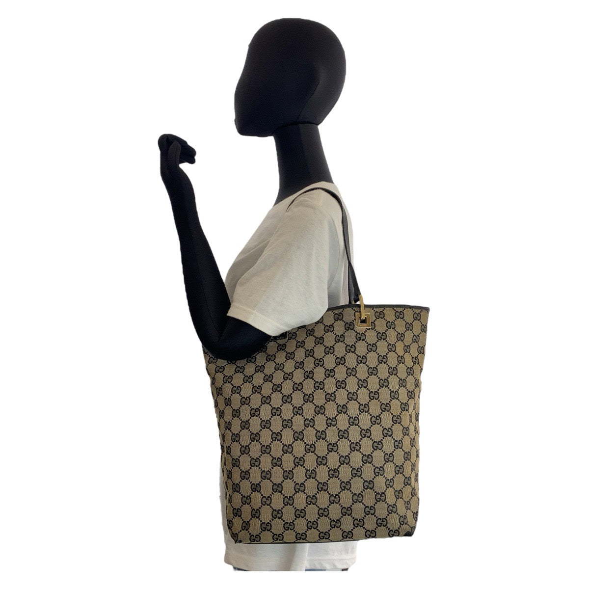GUCCI Tote Bag 002 1098 GG canvas beige