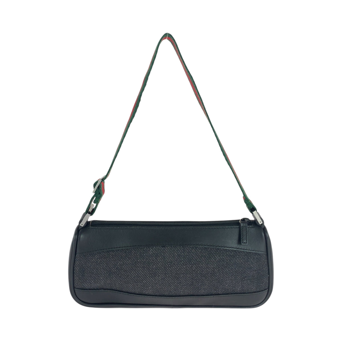GUCCI Handbag 92320 Canvas, Leather Black SilverMetal Handbag accessory pouch Sherry line Women Used