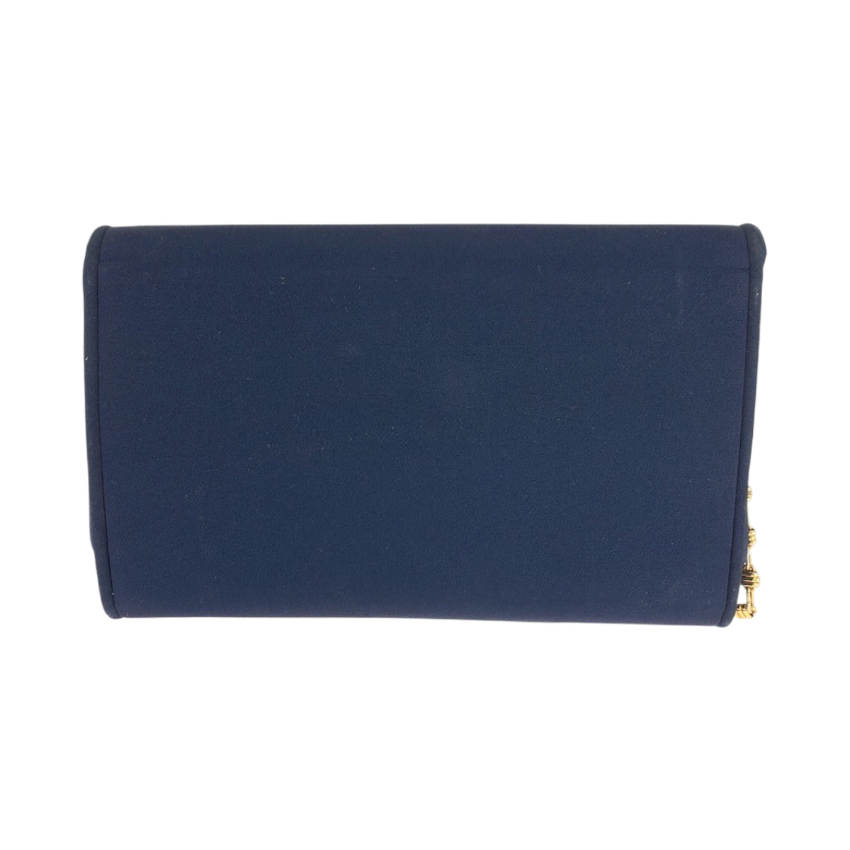 GUCCI Shoulder Bag canvas Navy Gold Metal ChainShoulder Bag Shoulder Old Gucci Women Used