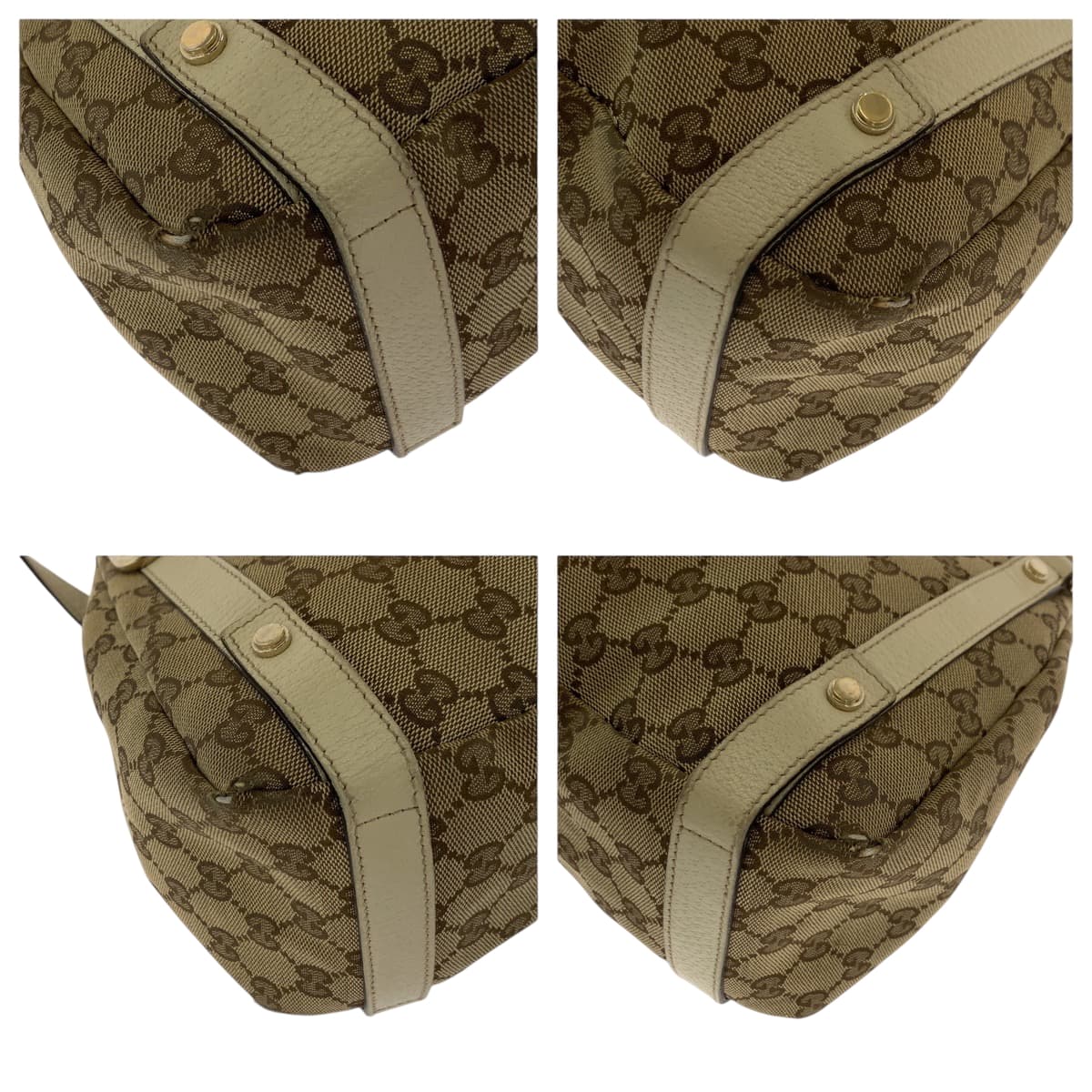GUCCI Tote Bag 130736 GG canvas beige