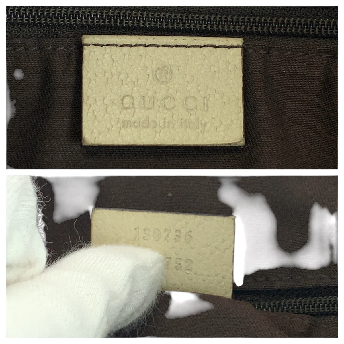 GUCCI Tote Bag 130736 GG canvas beige
