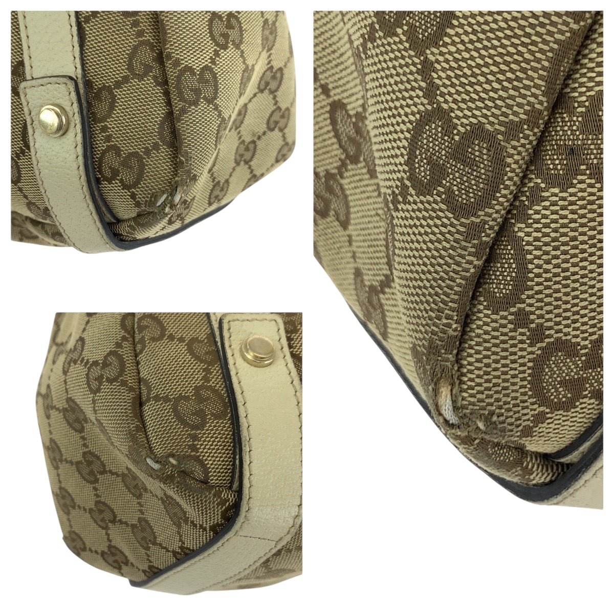 GUCCI Tote Bag 130736 GG canvas beige