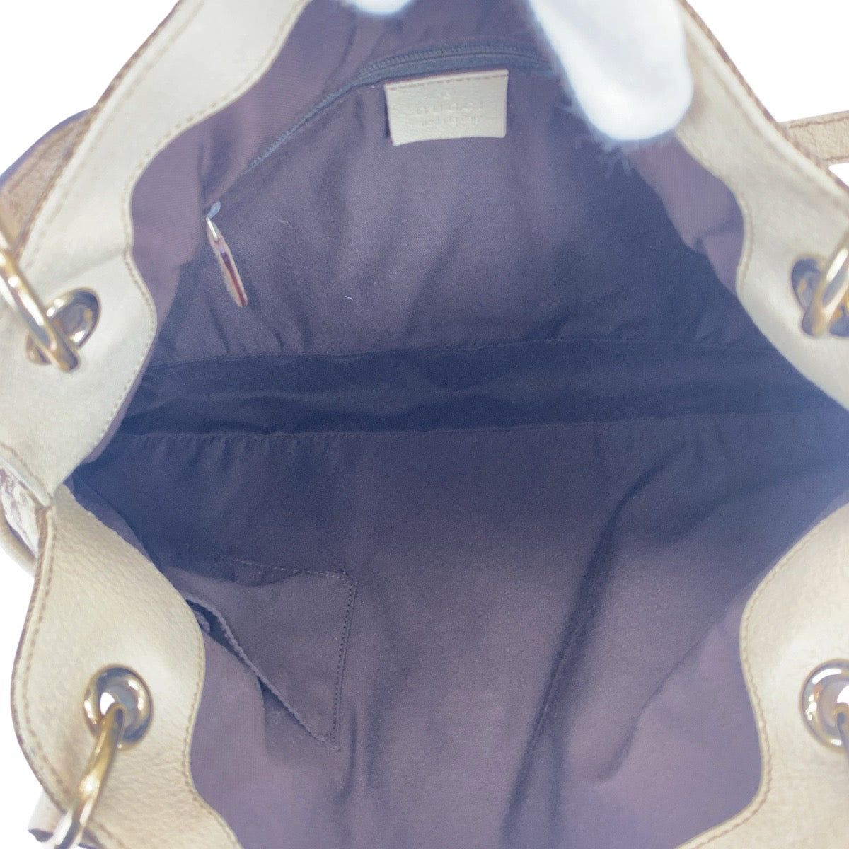 GUCCI Tote Bag GG canvas beige