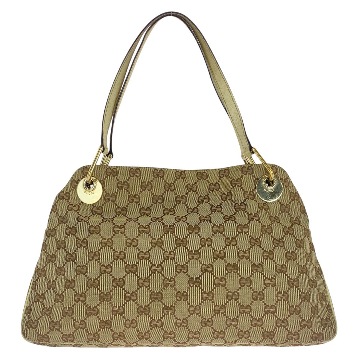 GUCCI Tote Bag GG canvas beige