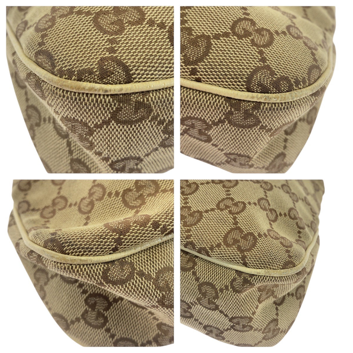 GUCCI Tote Bag GG canvas beige