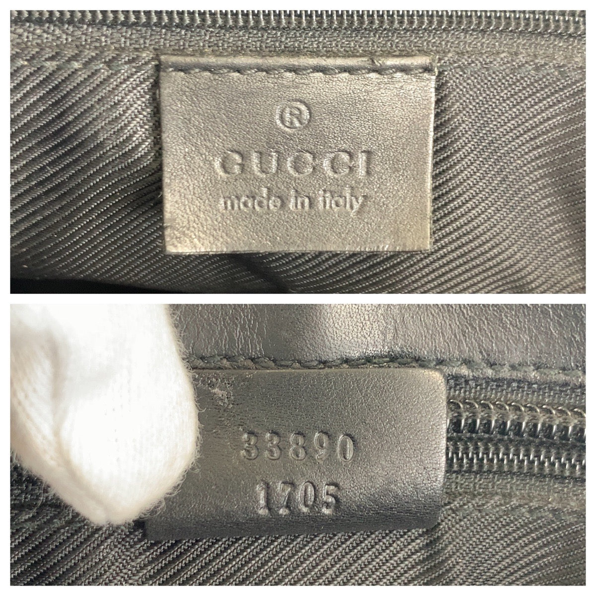 GUCCI Tote Bag 33890 GG canvas black