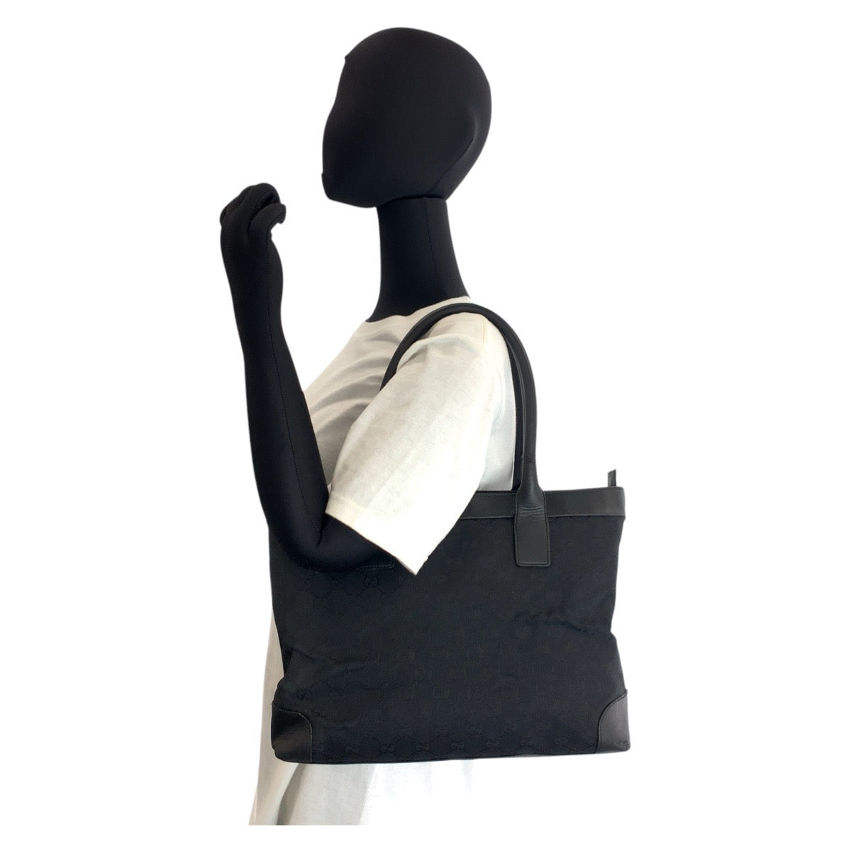 GUCCI Tote Bag 33890 GG canvas black