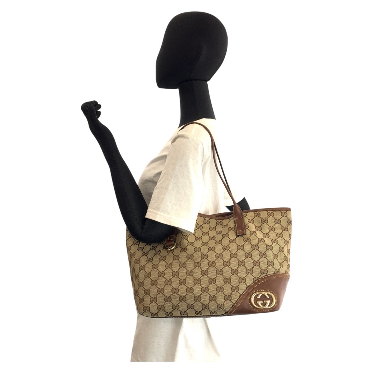GUCCI Tote Bag 169946 GG canvas beige new breed