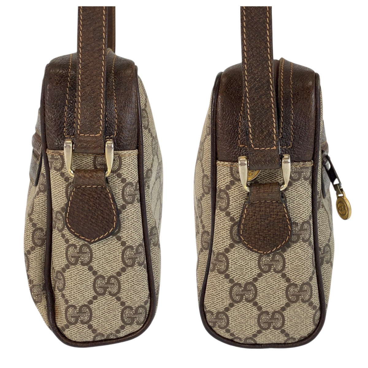 GUCCI Shoulder Bag 51 01 3552 GG Supreme Canvas beige Sherry line Old Gucci
