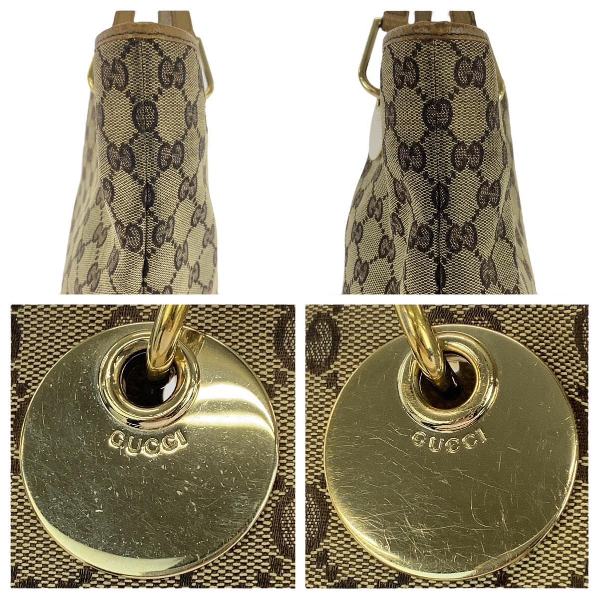 GUCCI Tote Bag 120836 GG canvas beige