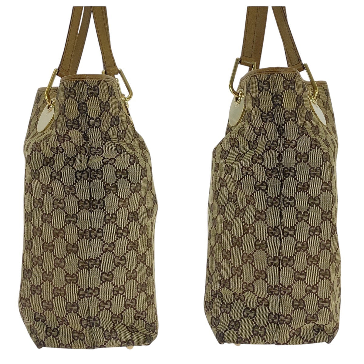 GUCCI Tote Bag 120836 GG canvas beige