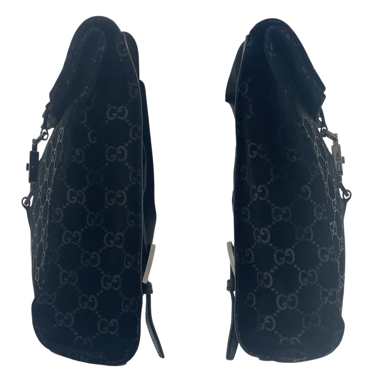 GUCCI Backpack 003 0236 Suede black Jackie