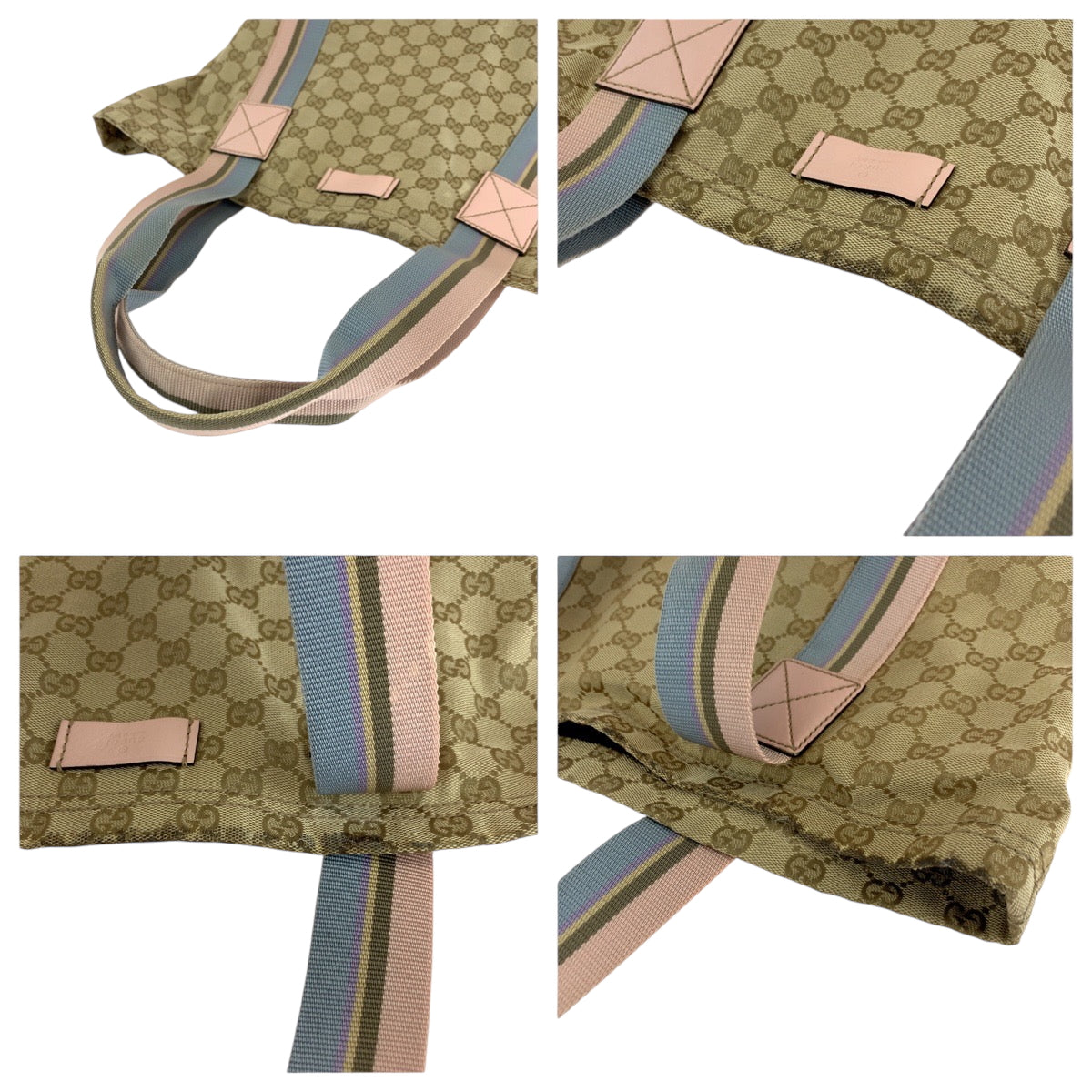 GUCCI Tote Bag 189669 GG canvas beige Sherry