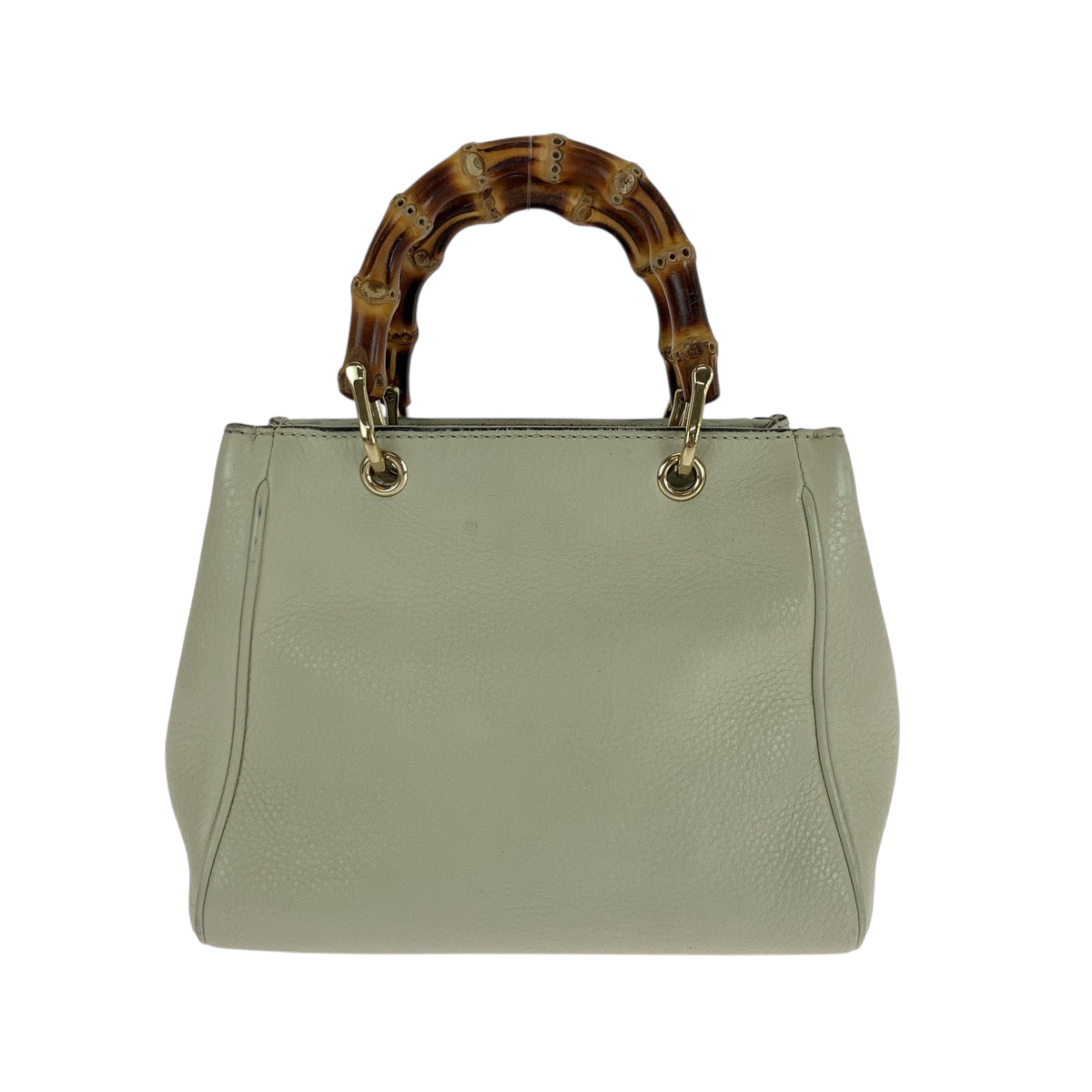 GUCCI Handbag 368823 leather white Bamboo