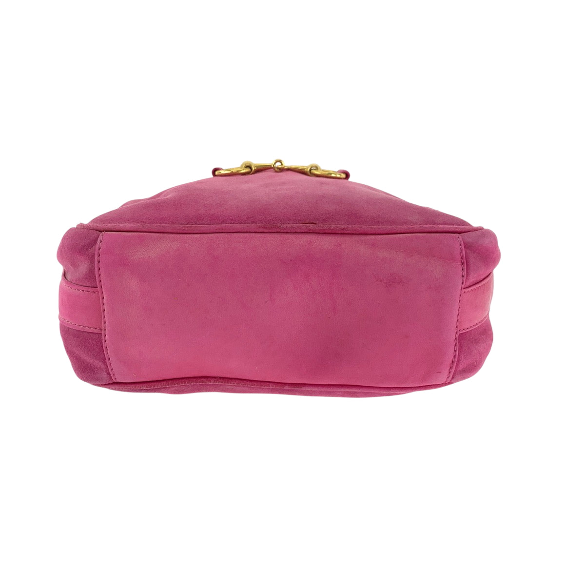 GUCCI Shoulder Bag 007 3444 0221 Suede pink Old Gucci Horsebit
