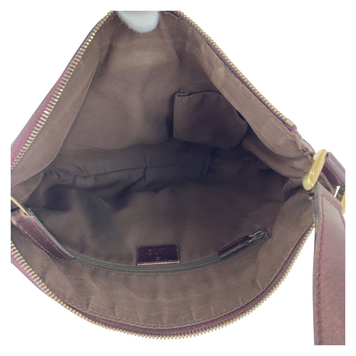 GUCCI Shoulder Bag 203257 leather Brown Abby Guccissima