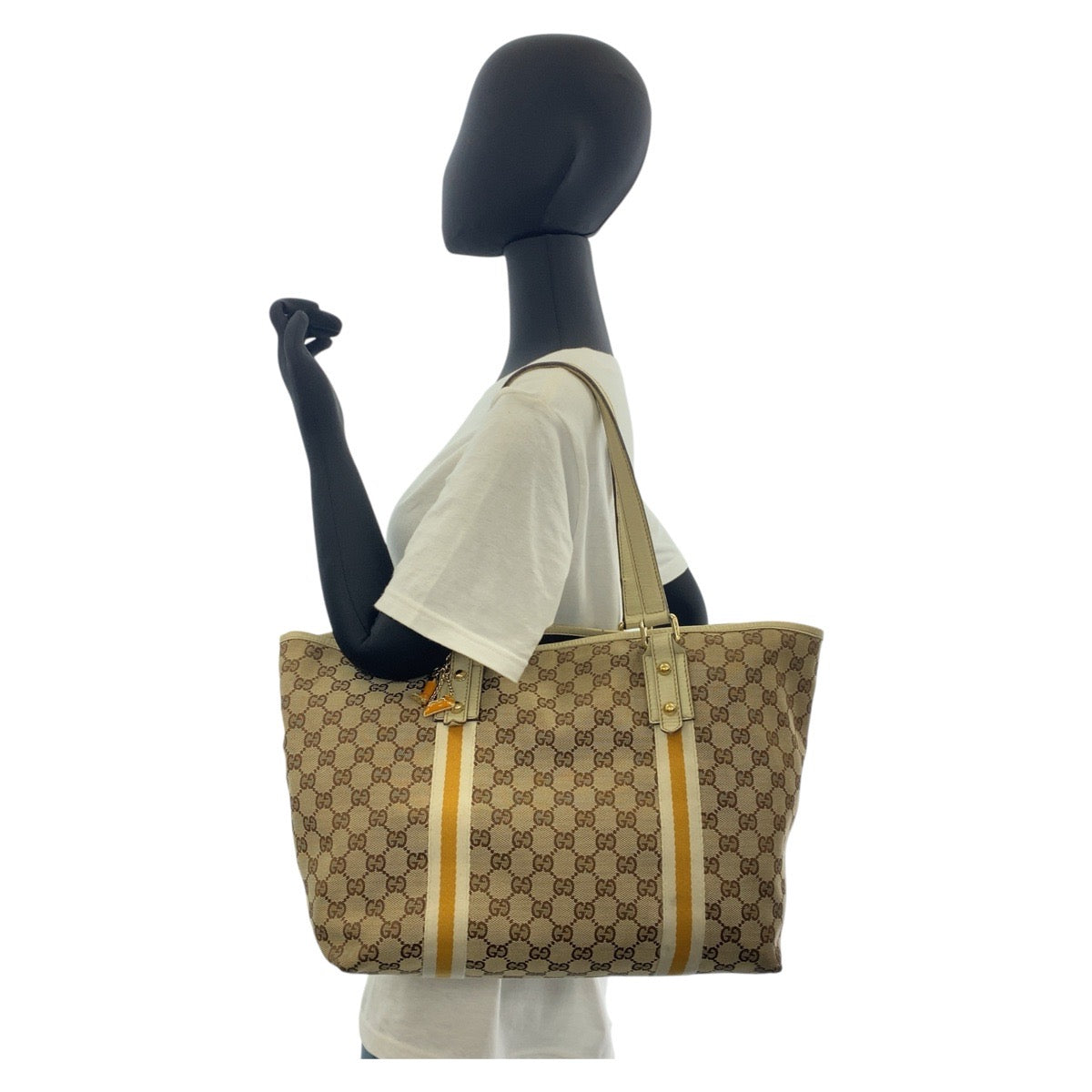 GUCCI Tote Bag 139260 GG canvas beige Sherry line
