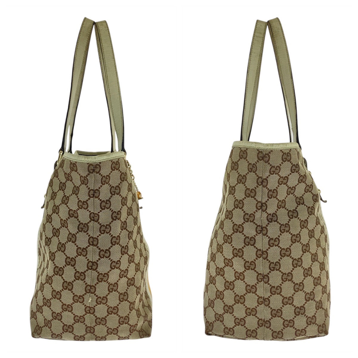 GUCCI Tote Bag 139260 GG canvas beige Sherry line