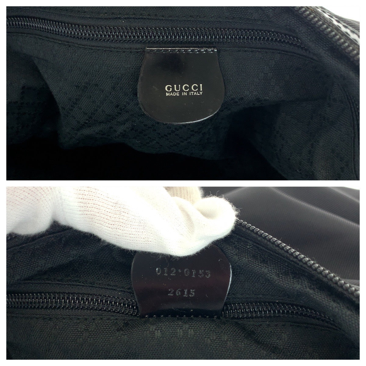 GUCCI Shoulder Bag 012 0153 Nylon black