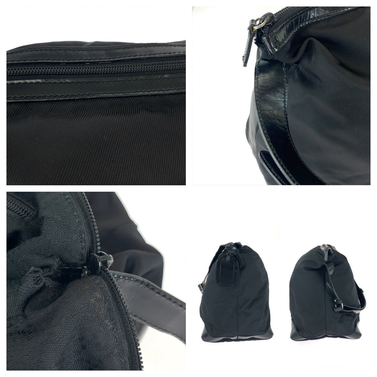 GUCCI Shoulder Bag 012 0153 Nylon black