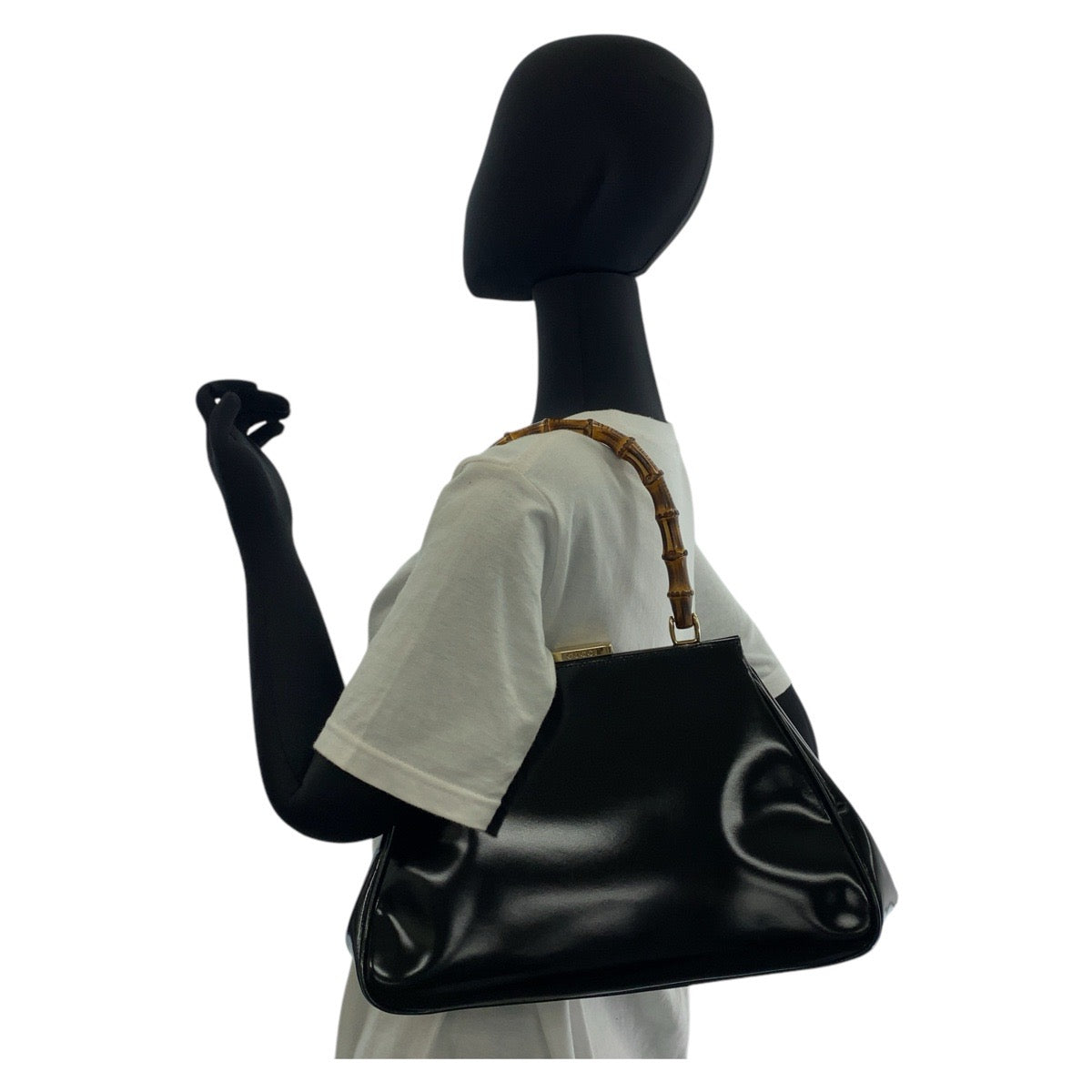 GUCCI Handbag 000 2046 0296 leather black Bamboo