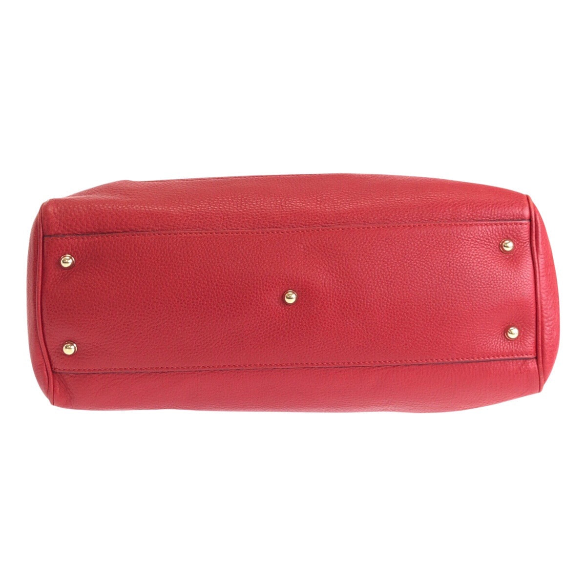 GUCCI Tote Bag 282317 leather Red Bamboo