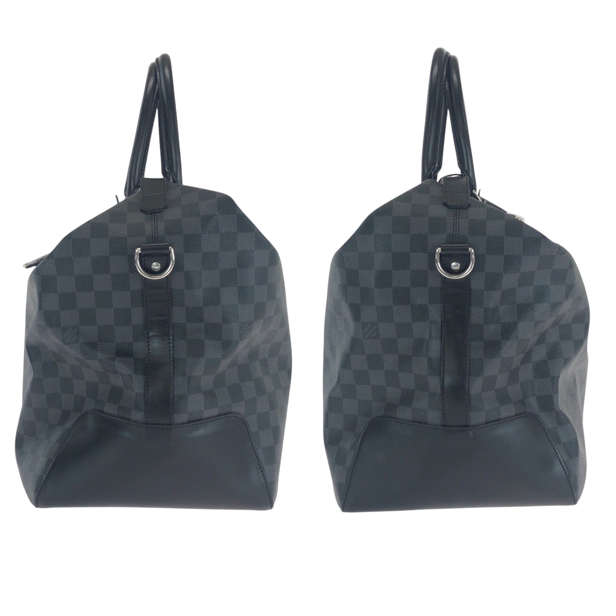 LOUIS VUITTON Boston Duffel bag N41164 PVC black Damier Graphite Neo Greenwich