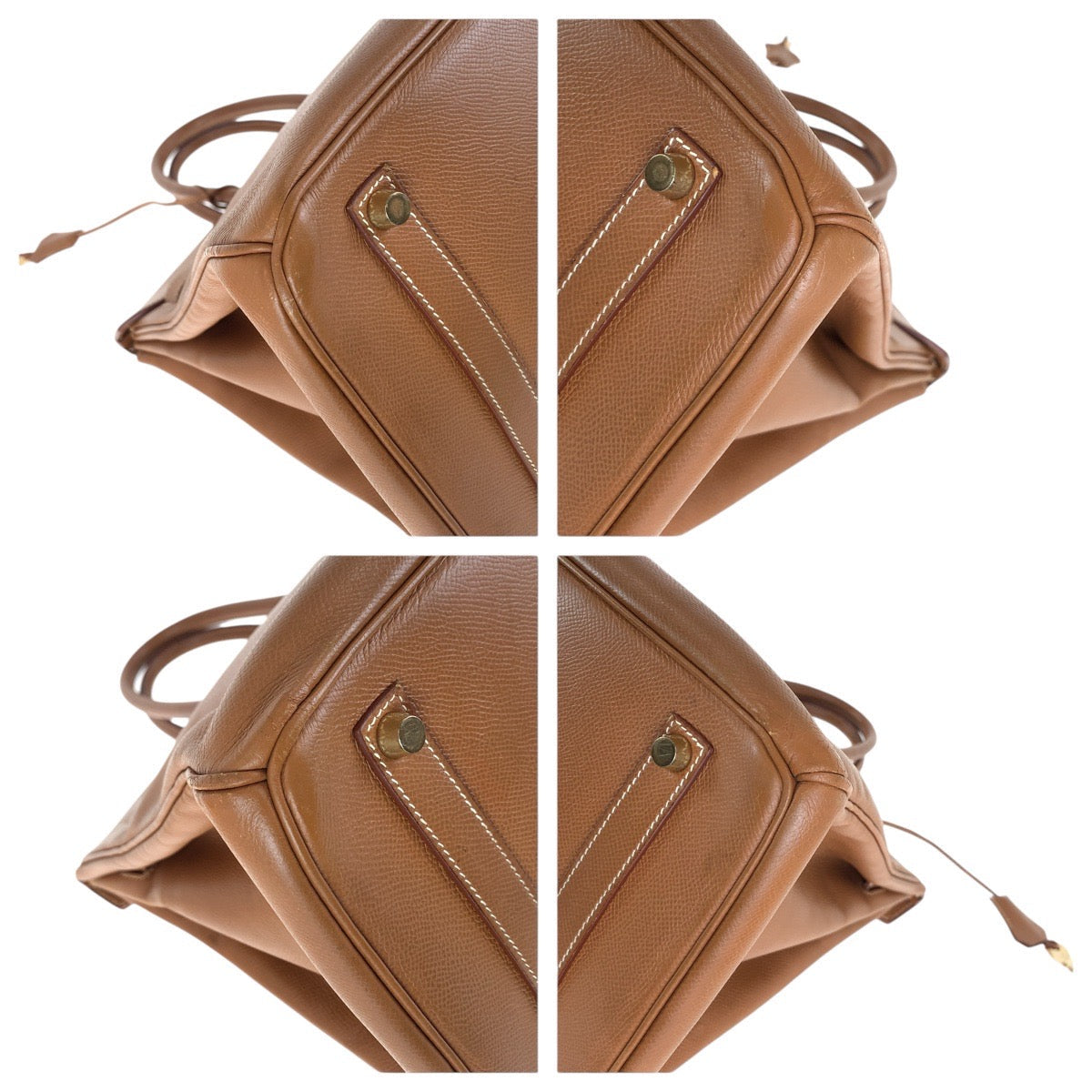 HERMES Handbag Courchevel caramel Birkin 35