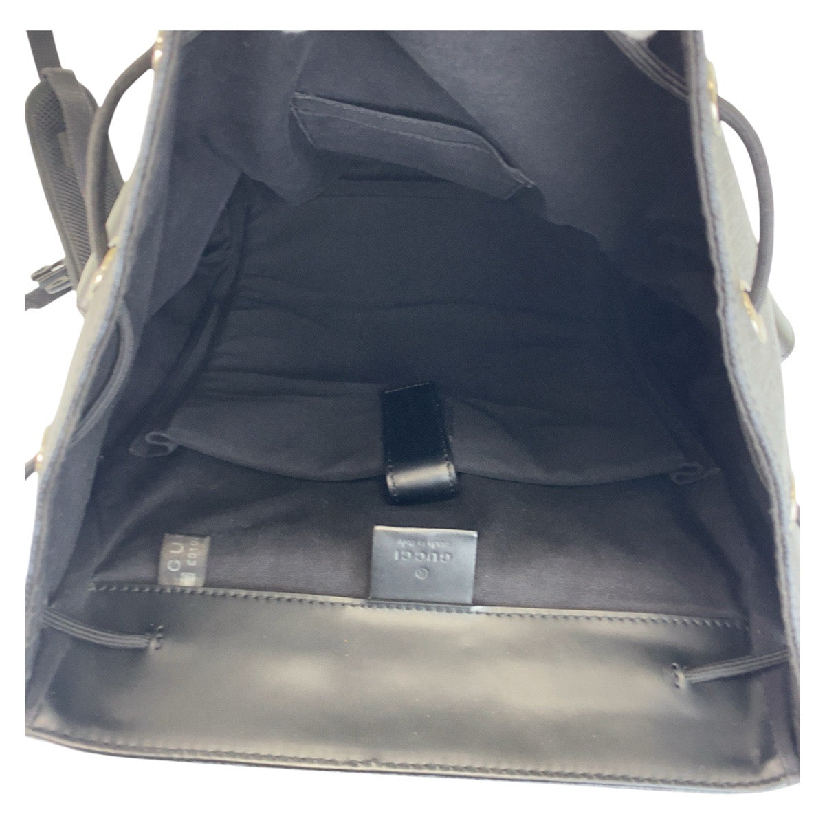 GUCCI Backpack 495563 GG Supreme Canvas black Sherry line