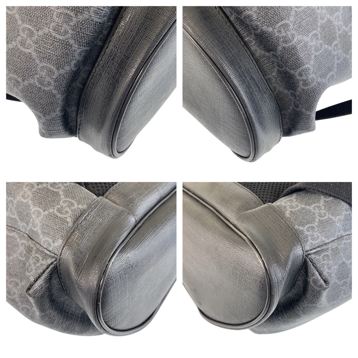 GUCCI Backpack 495563 GG Supreme Canvas black Sherry line