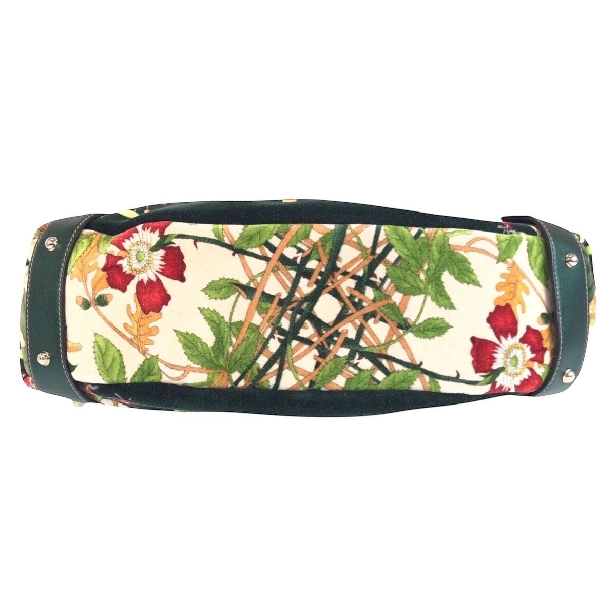 GUCCI Tote Bag 137621 Velor multicolor Horsebit Floral print
