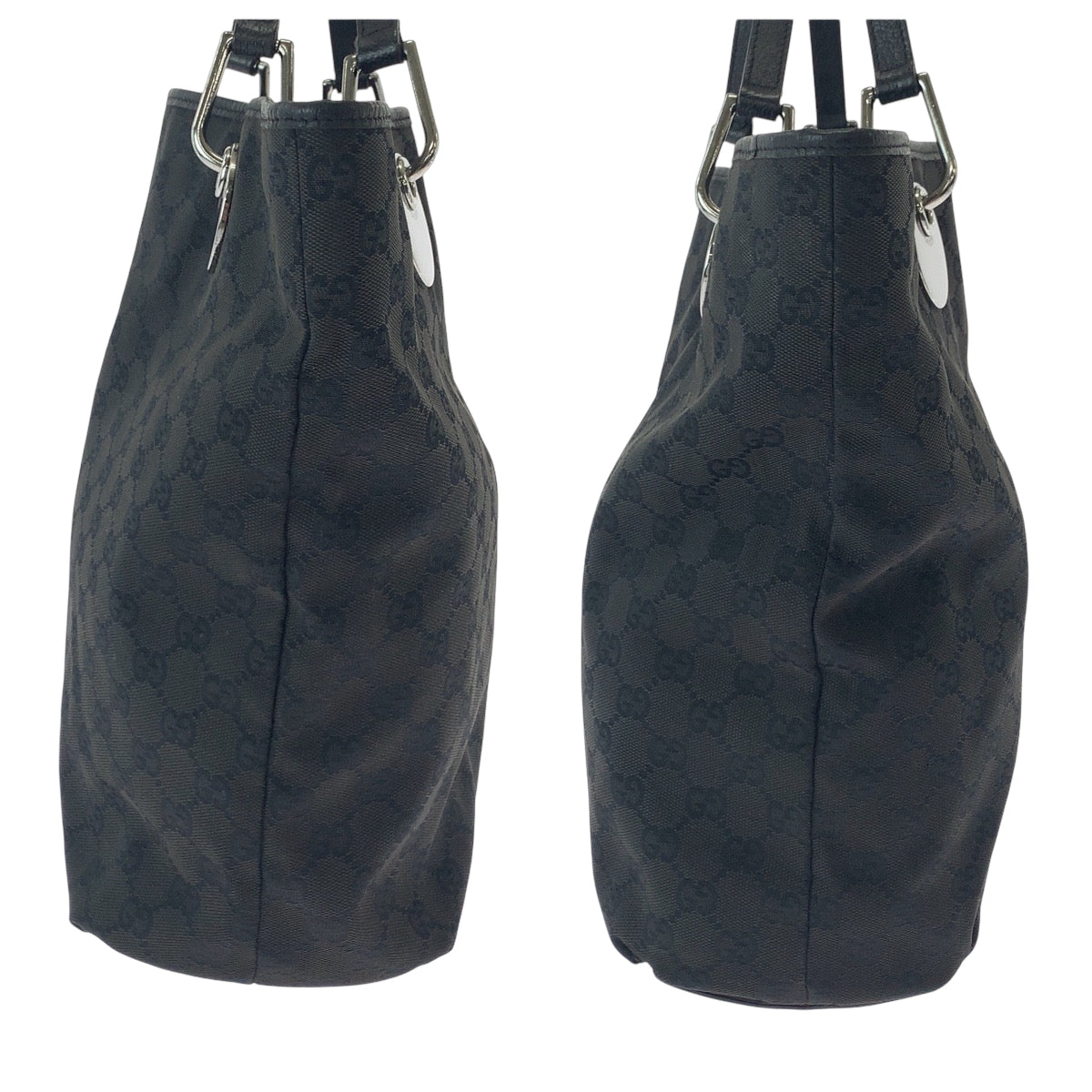 GUCCI Tote Bag 120836 GG canvas black