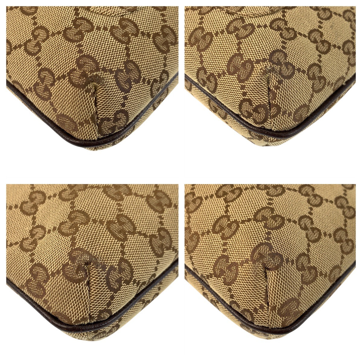 GUCCI Shoulder Bag 122793 GG canvas beige