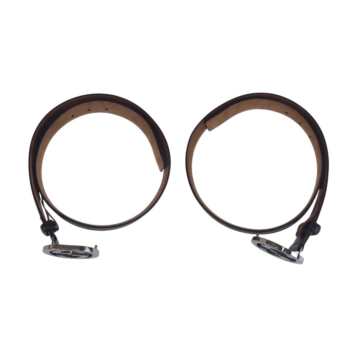GUCCI belt 142930 GG Supreme Canvas Brown Interlocking 32