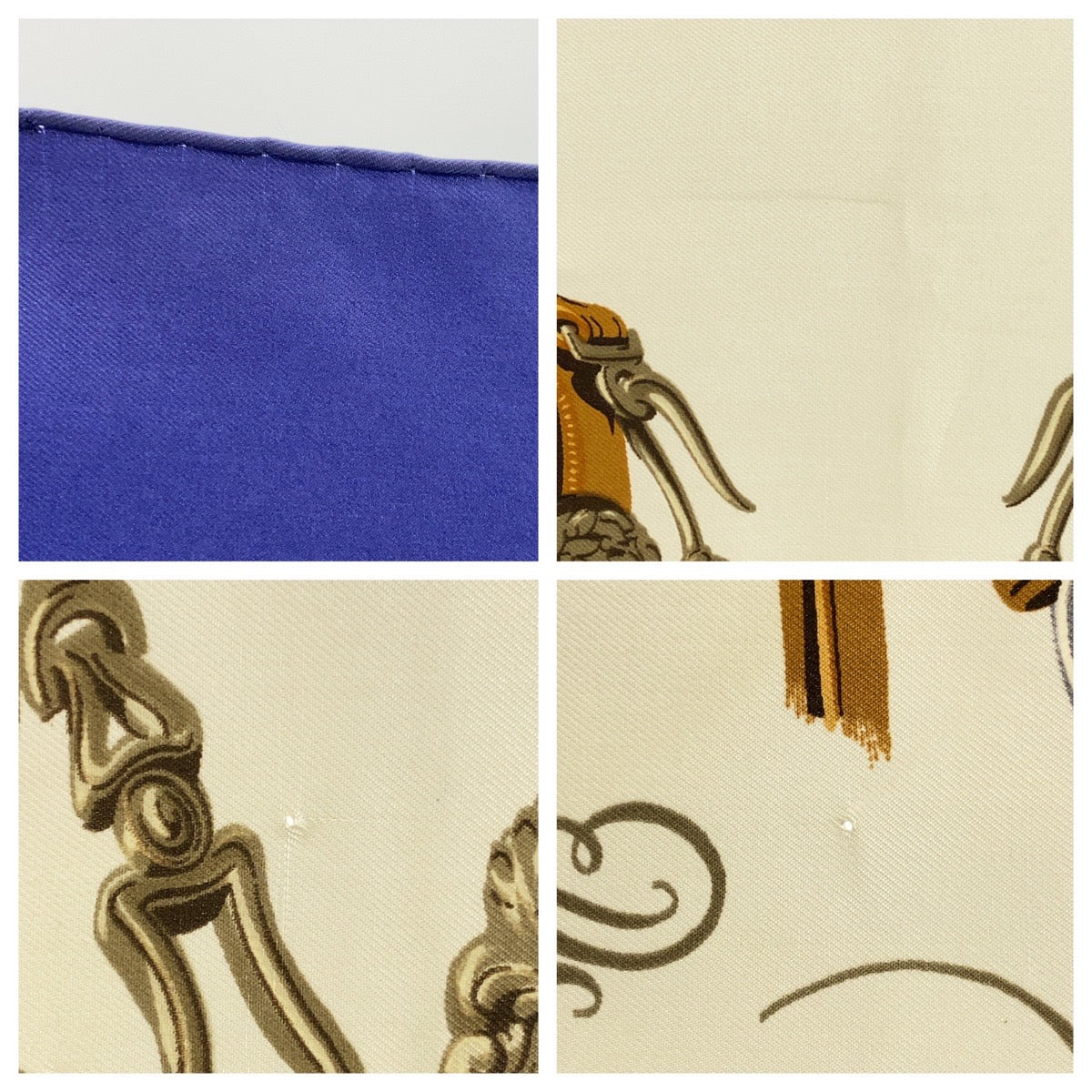 HERMES scarf silk Navy multi-color BRIDES de GALA Ceremony Bridle Carre90