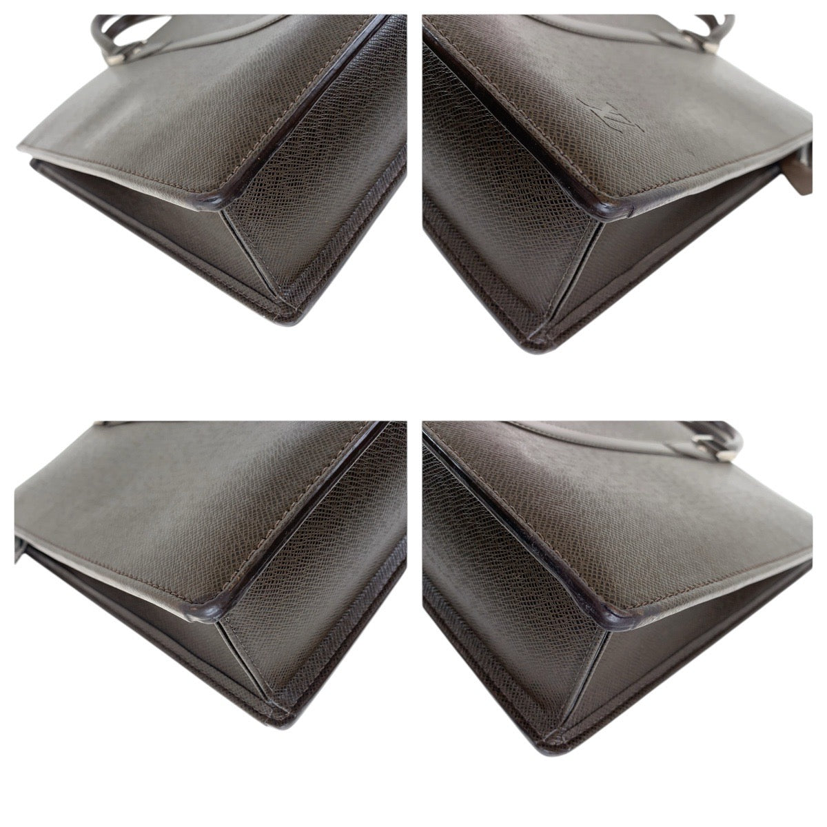 LOUIS VUITTON Business bag M30052 leather Brown Taiga Porto Documan Rozan