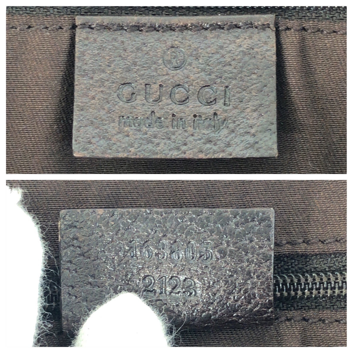 GUCCI Tote Bag GG canvas Beige brown Sherry line