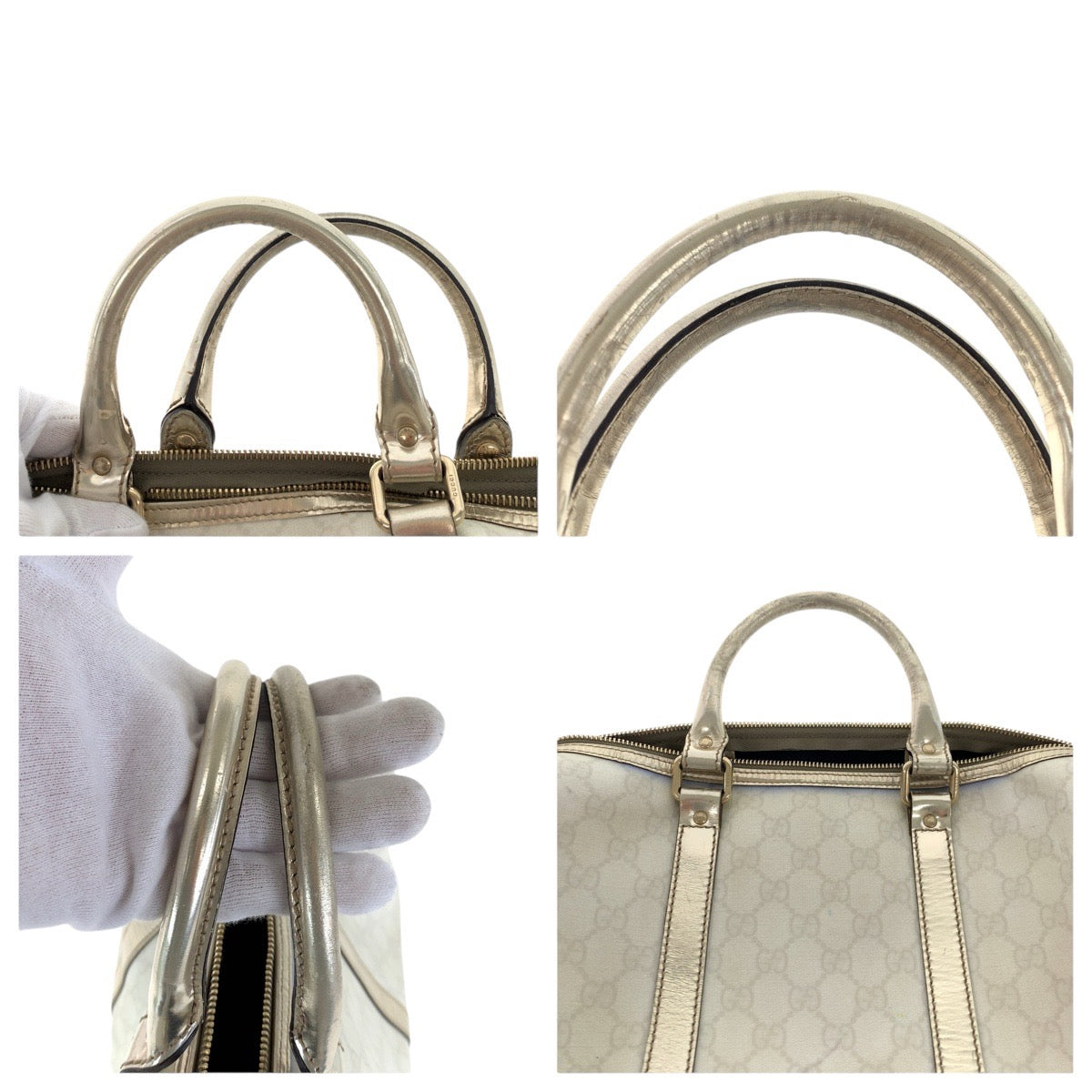 GUCCI Handbag 193603 GG Supreme Canvas white